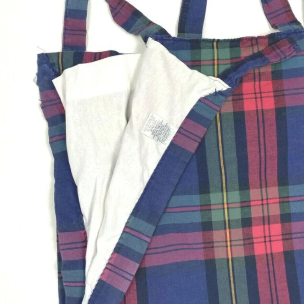 Vintage 90s Luxury Curtains Drapes Valances Plaid